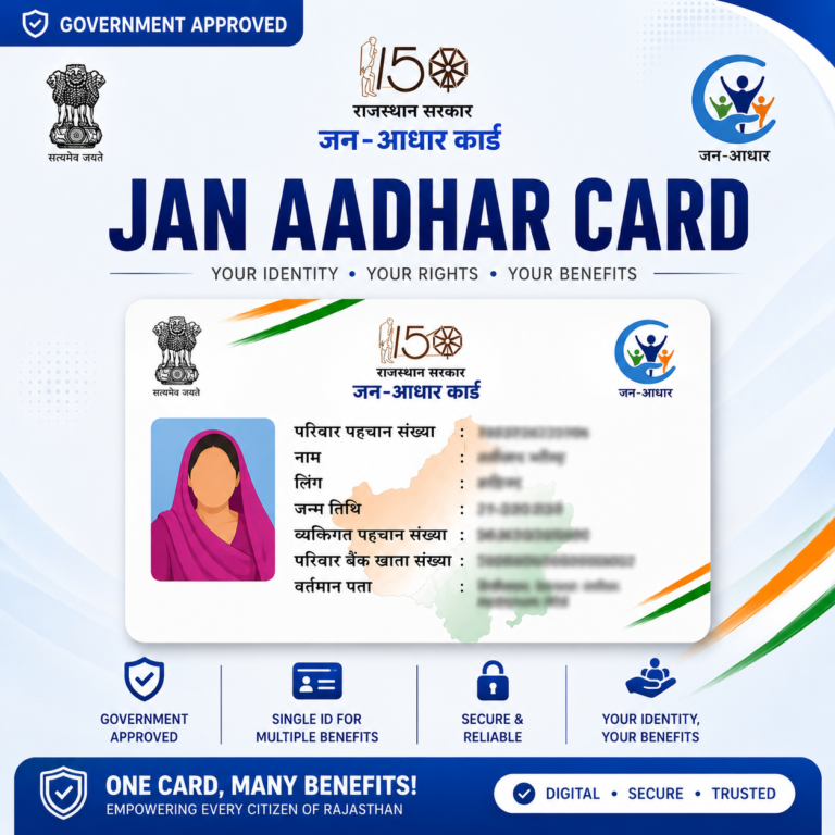 Jan Aadhar PVC Card - G2C - Gov. To Citizen